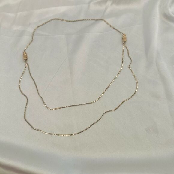 Gold tone vintage adjustable necklace - Picture 4 of 8